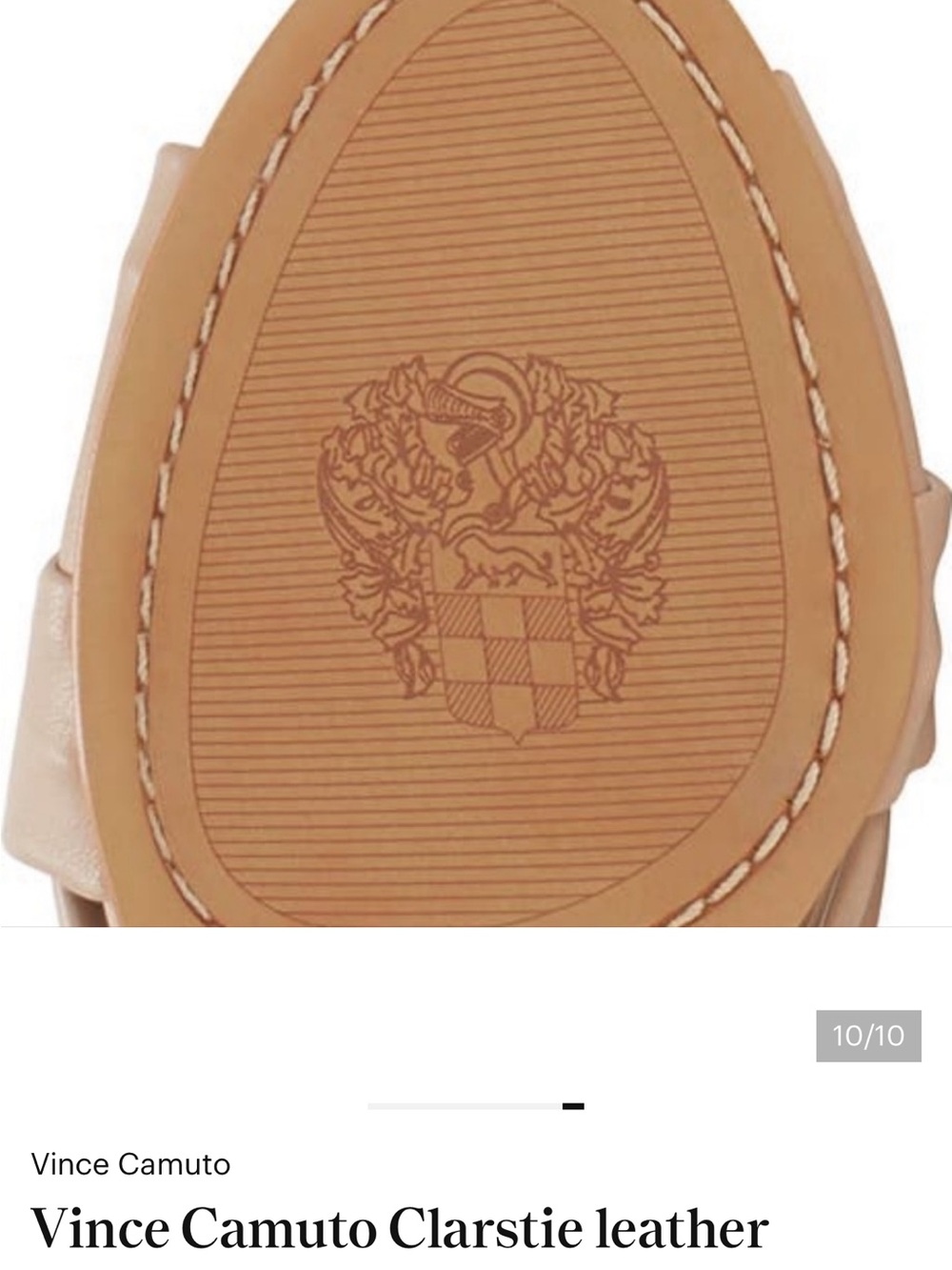 Vince Camuto Clarstie Leather Sandals - Picture 11 of 11